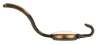 Afbeeldingen van Siro Kapstokhaak metaal - boorafstand 24mm/L 158mm/H 64mm/B 34mm antiek messing/ beige 