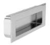 Afbeeldingen van Siro Schelpgreep metaal - boorafstand 96mm/L 112mm/H 13mm/B 38mm chroom glanzend/mat 