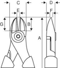Afbeeldingen van Bahco zijsnijtang VDE 140mm (2101S-140)