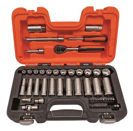 Afbeeldingen van Bahco combiset 3/8" 53 delig met lange boren (S330L)