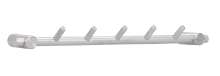 Afbeeldingen van Siro Haaklijst metaal - boorafstand 282mm/L 320mm/H 58mm/B 30mm RVS 