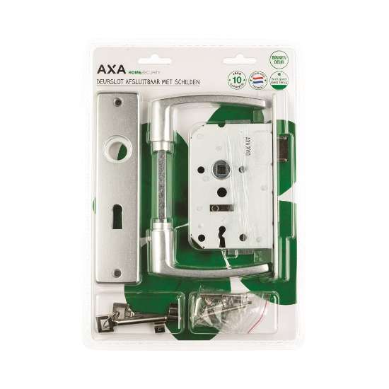 Afbeeldingen van AXA Binnendeurbeslag Edge kruk Blok SL55+slot