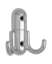 Afbeeldingen van Siro Kapstokhaak metaal - boorafstand 32mm/L 60mm/H 23mm/B 56mm - chroom glanzend 