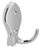 Afbeeldingen van Siro Kapstokhaak metaal - boorafstand 32mm/L 77mm/H 32mm/B 72mm chroom glanzend 
