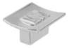 Afbeeldingen van Siro Meubelgreep metaal - boorafstand 16mm/L 40mm/H 21mm/B 36mm chroom glanzend 