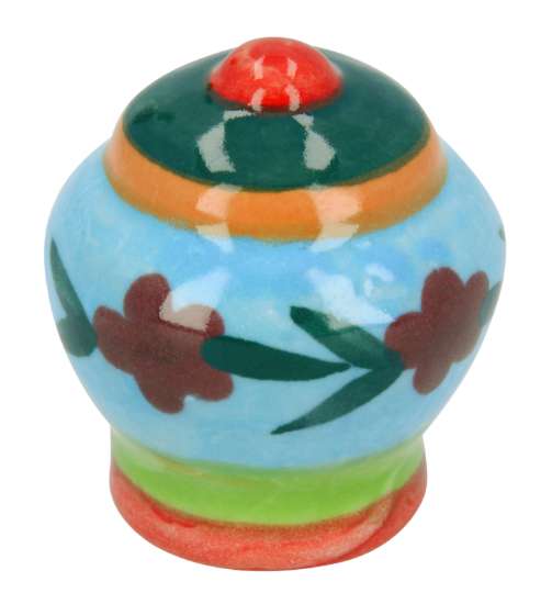 Afbeeldingen van Siro Meubelknop keramisch - L 37mm/H 41mm/B 37mm veelkleurig 