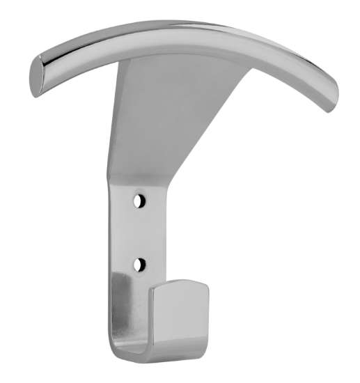 Afbeeldingen van Siro Kapstokhaak metaal - boorafstand 20mm/L 100mm/H 40mm/B 100mm chroom glanzend 