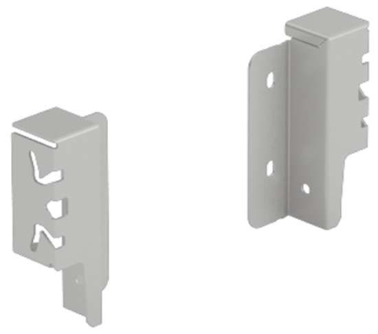 Afbeeldingen van Hettich Set achterwandverbinder ArciTech 94 mm, zilver, links en rechts