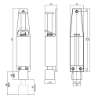 Afbeeldingen van INTERSTEEL Deurvastzetter 180 mm rvs geborsteld 4440