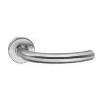 Afbeeldingen van INTERSTEEL Gatdeel half rond op rozet met ring met veer RVS 0605