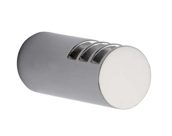 Afbeeldingen van Siro Kapstokhaak metaal - L 16mm/H 40mm/B 16mm chroom glanzend 