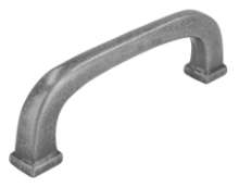 Afbeeldingen van Siro Meubelgreep metaal - boorafstand 96mm/L 107mm/H 34mm/B 13mm - antiek zilver 