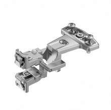 Afbeeldingen van Hettich Basisscharnier Selekta Pro 2000 tweelingscharnier,  180 °, opdek 6,5 mm, met spreidpluggen, vernikkeld