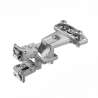 Afbeeldingen van Hettich Basisscharnier Selekta Pro 2000 tweelingscharnier,  180 °, opdek 6,5 mm, met spreidpluggen, vernikkeld