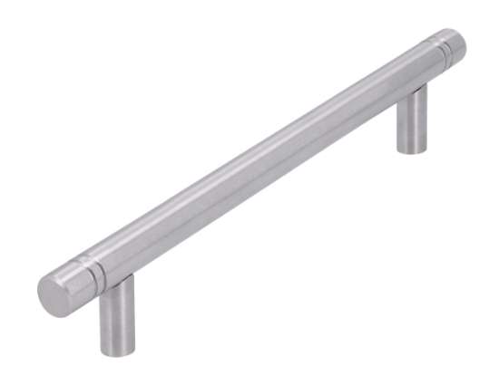 Afbeeldingen van Siro Meubelgreep metaal - boorafstand 128mm/L 166mm/H 26mm/B 10mm - RVS 