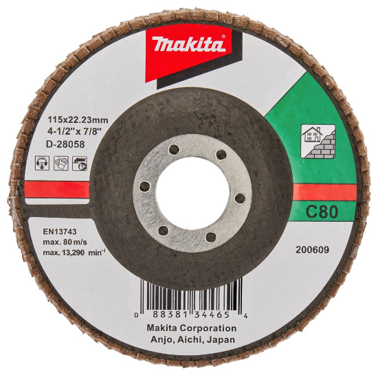 Afbeeldingen van Makita Lamellenschijf D-28058 - Ø115mm - C80 