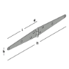 Afbeeldingen van GB Staartheng 200mm 44x2mm Elektrolytisch Verzinkt 