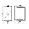 Afbeeldingen van Hermeta Afstandhouder 55-76mm 3581-11E F1 Mat