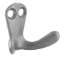 Afbeeldingen van Siro Kapstokhaak metaal - boorafstand 8mm/L 33mm/H 22mm/B 44mm - gepolijst aluminium 