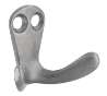 Afbeeldingen van Siro Kapstokhaak metaal - boorafstand 8mm/L 33mm/H 22mm/B 44mm - gepolijst aluminium 