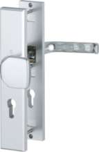 Afbeeldingen van Hoppe Inbraakwerend-wisselgarnituur aluminium London 61G/2235/2214/113 - Deurdikte 50-60mm PC 72 - F1