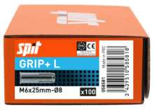 Afbeeldingen van Spit slaganker Grip+ L - M6x25mm - verzinkt