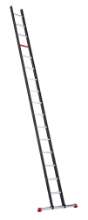 Afbeeldingen van Aluminium kokerladder (gecoat) - enkel