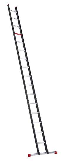 Afbeeldingen van Aluminium kokerladder (gecoat) - enkel