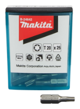 Afbeeldingen van Makita schroefbit B-24642 - T20x25mm - 25 stuks 