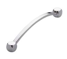 Afbeeldingen van Siro Meubelgreep metaal - boorafstand 96mm/L 105mm/H 17mm/B 10mm chroom glanzend 