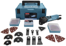 Afbeeldingen van Makita Multitool TM3010CX2J - 230v 320Watt - compleet 