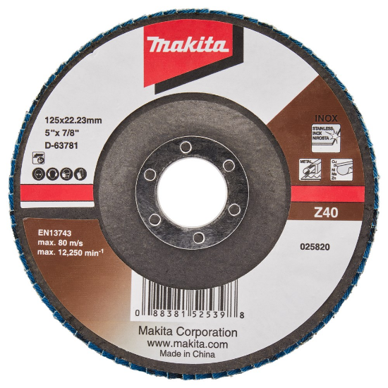 Afbeeldingen van Makita Lamellenschijf D-63781 - Ø125mm - Z40 