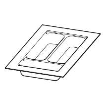 Afbeeldingen van Hettich OrgaTray 440, antraciet, 380 - 440 / 175 - 200