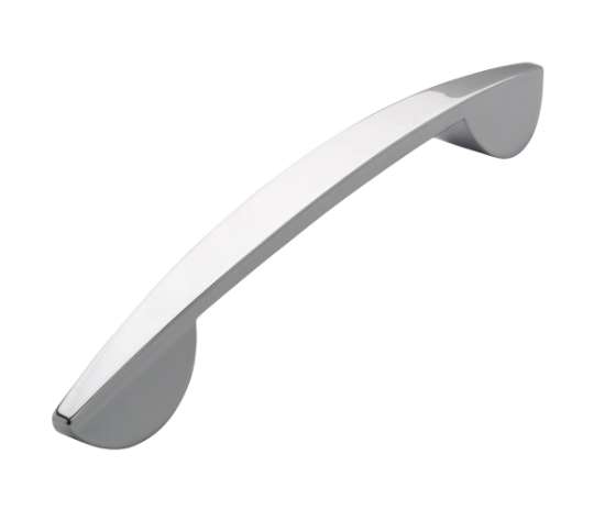 Afbeeldingen van Siro Meubelgreep metaal - boorafstand 160mm/L 201mm/H 29mm/B 19mm chroom glanzend 