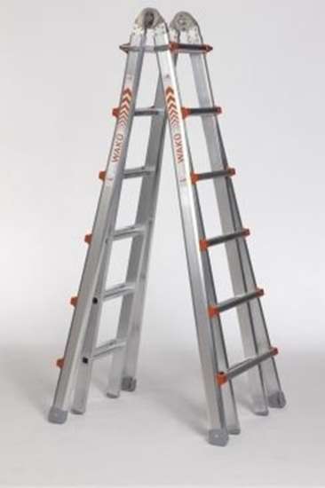 Afbeeldingen van Waku Telescoopladder 4x6 sporten model 3