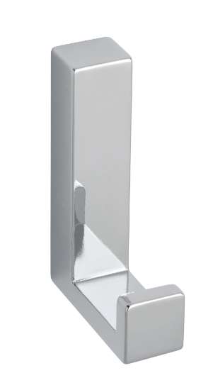 Afbeeldingen van Siro Kapstokhaak metaal - boorafstand 32mm/L 61mm/H 40mm/B 15mm chroom glanzend 