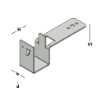 Afbeeldingen van GB Randbekistingsanker 32mm 30x2mm plankdikte 32mm Sendzimir Verzinkt 