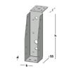 Afbeeldingen van GB balkdrager GBS-LL - 46x171x1,5mm - sendzimir verzinkt