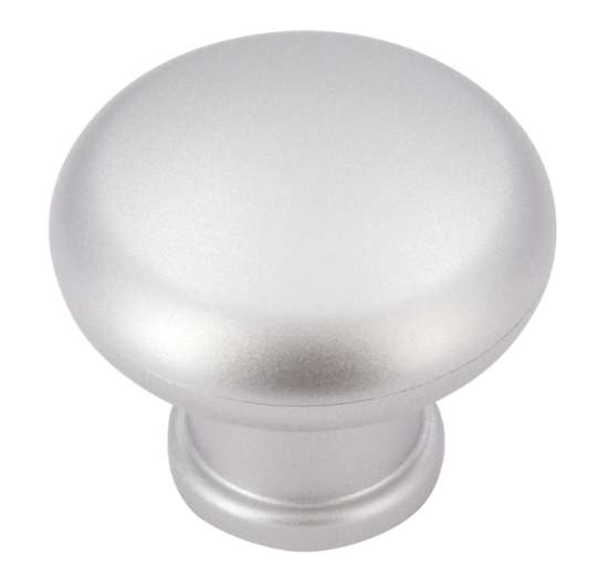 Afbeeldingen van Siro Meubelknop kunststof - L 32mm/H 27mm/B 32mm - aluminium 