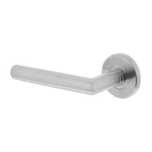 Afbeeldingen van INTERSTEEL Gatdeel links Hoek 90°op rond rozet 55mm plus 7mm nokken RVS EN1906/4 1317