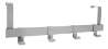 Afbeeldingen van Siro Deurkapstok metaal - met 4 haken L 404mm/H 75mm/B 138mm chroom glanzend 