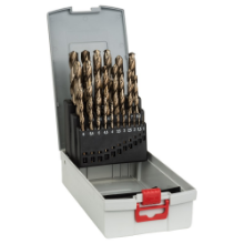 Afbeeldingen van Bosch 25-delige ProBox metaalborenset HSS-Co, DIN 338 (kobaltlegering)