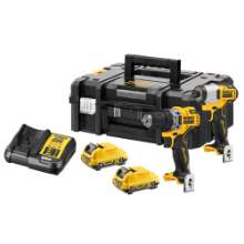 Afbeeldingen van DeWalt schroef-/boor machine DCK2110L2T-QW - 12V XR 2x3.0Ah - met slagschroevendraaier TSTAK 