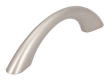 Afbeeldingen van Siro Meubelgreep kunststof - boorafstand 64mm/L 97mm/H 25mm/B 10mm RVS effect 