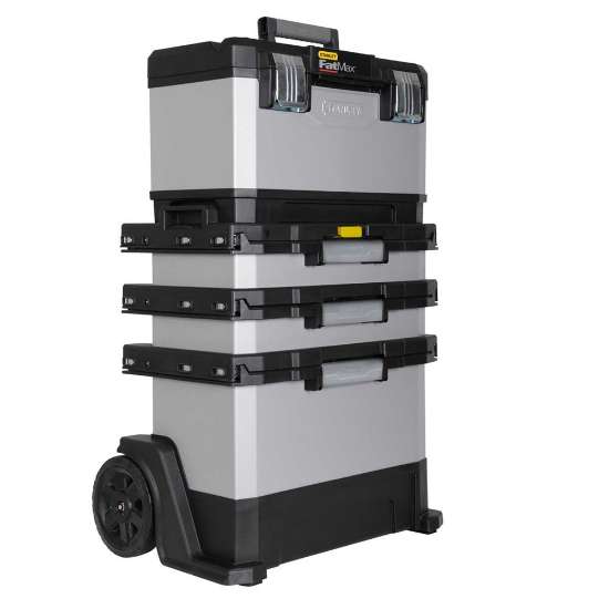 Afbeeldingen van Stanley gereedschapswagen FatMax MP - 56.8x89.3x38.9cm - 4 compartimenten