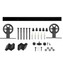 Afbeeldingen van INTERSTEEL Schuifdeursysteem Wheel Top mat zwart 4501