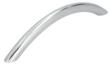 Afbeeldingen van Siro Meubelgreep metaal - boorafstand 128mm/L 153mm/H 28mm/B 10mm chroom glanzend 