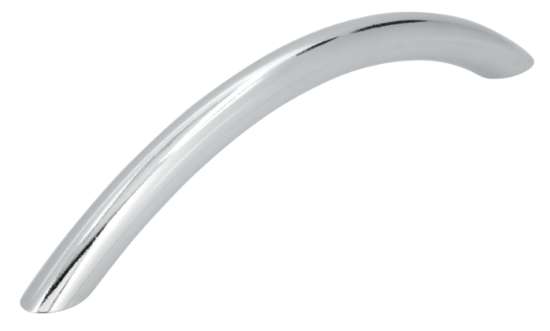 Afbeeldingen van Siro Meubelgreep metaal - boorafstand 128mm/L 153mm/H 28mm/B 10mm chroom glanzend 