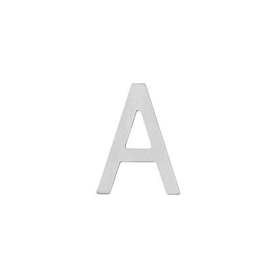 Afbeeldingen van INTERSTEEL Huisletter A 100 mm rvs geborsteld 4026