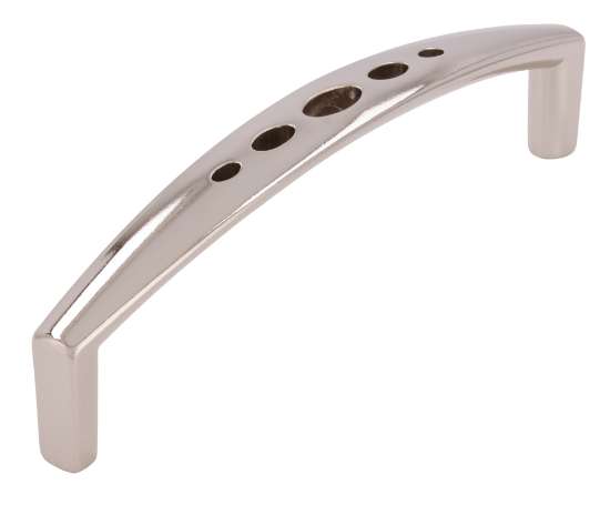 Afbeeldingen van Siro Meubelgreep metaal - boorafstand 96mm/L 102mm/H 27mm/B 12mm - nikkel glanzend 